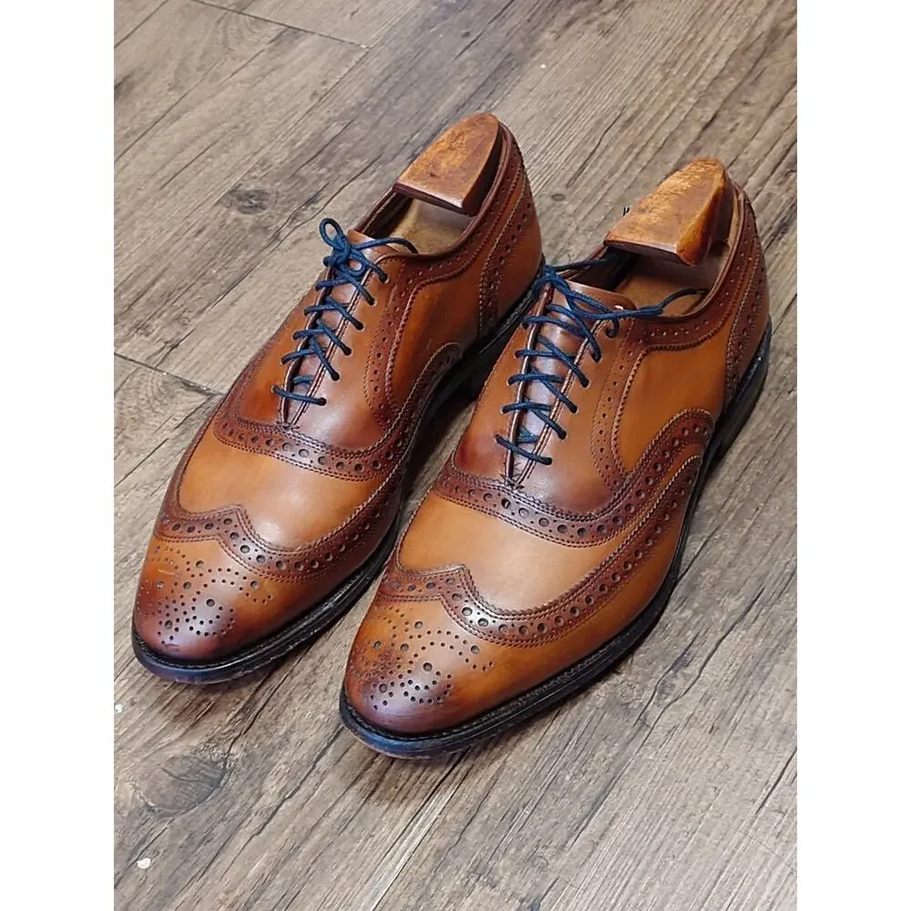 Allen Edmonds McAllister Leather Brogue Oxfords Dress Shoes Size 8.5D